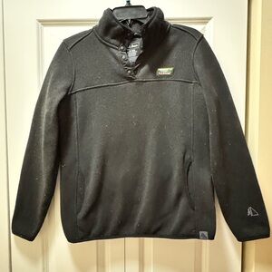 L.L. Bean Black Button-Up Sweater